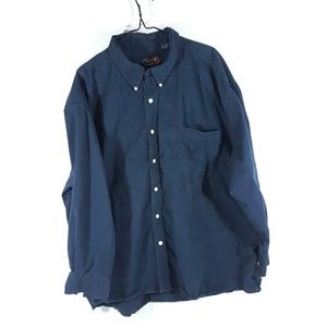 Repp Mens Sleeve Button Down Dress Shirt Size 4XB